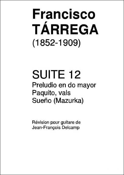 《塔雷加作品全集》第12部分-古典吉他-吉他谱