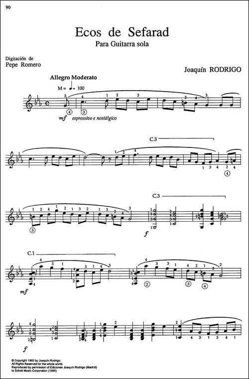 Joaquin-Rodrigo-Music-for-Guitar-罗德里戈吉他音乐P90-94-古典吉他-吉他谱