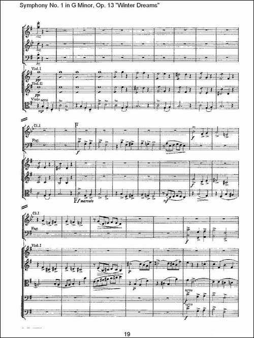G小调第一交响曲,-Op.13-----冬天的梦幻Op.13第四乐章-一-其他谱