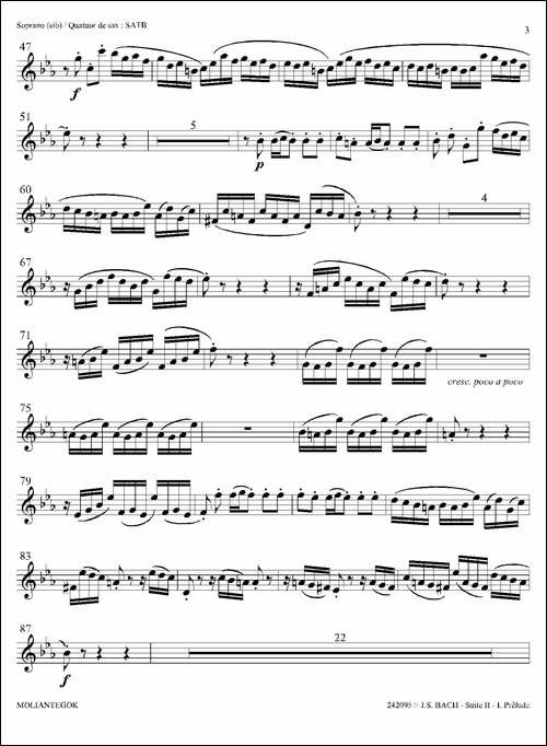 Suite-anglaise-No-2,BWV-807-法国组曲之二·前奏曲-高音萨克斯分谱-萨克斯谱