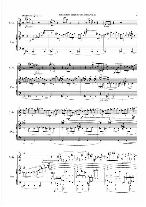 Ballade-叙事曲Op.20-高音萨克斯+钢琴伴奏-萨克斯谱