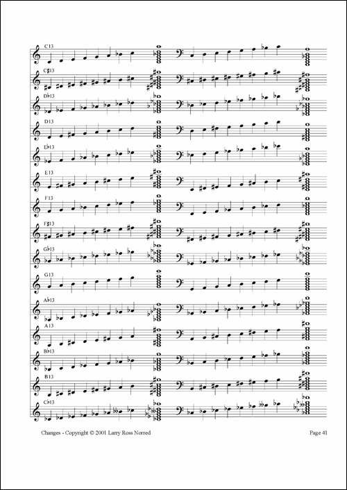 常见爵士音阶-P.41——60-萨克斯谱