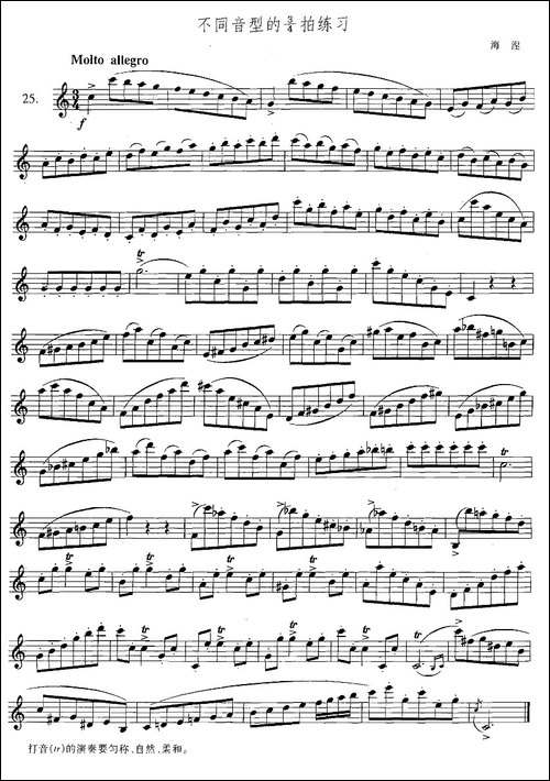 萨克斯练习曲合集-3—25不同音型的34拍练习-萨克斯谱