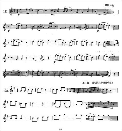 萨克斯练习曲合集-1—21低音C音的练习-萨克斯谱