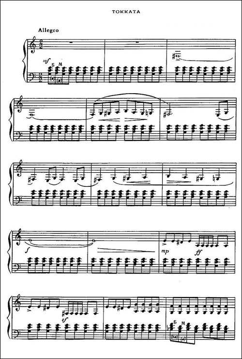 托卡塔-列普尼科夫完整版-手风琴谱