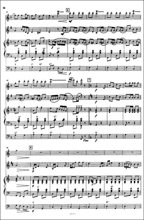 拉德斯基进行曲-手风琴小提琴单簧管三重奏-手风琴谱