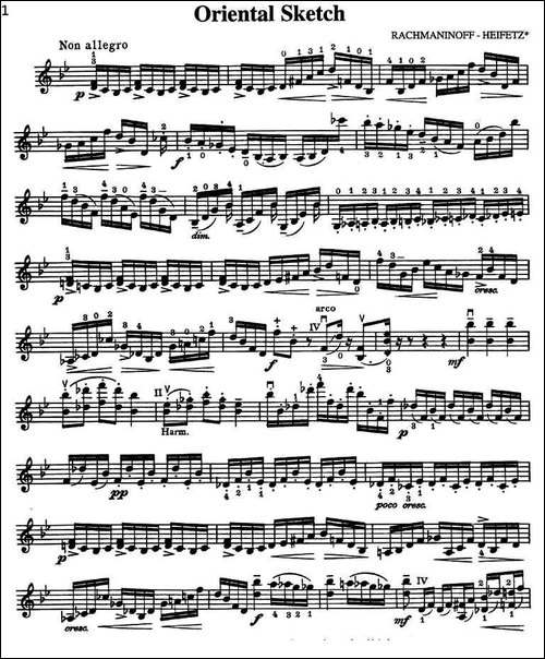 Oriental-Sketch-提琴谱