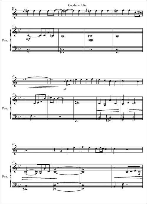 Goodnight-Julia-小提琴+钢琴伴奏-提琴谱