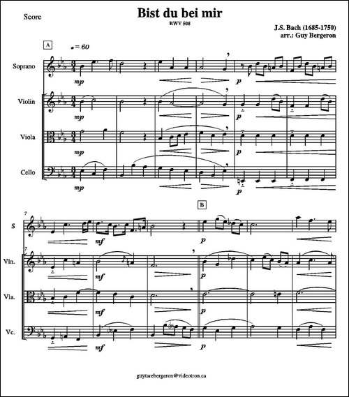 Bist-du-bei-mir-BWV508-提琴谱