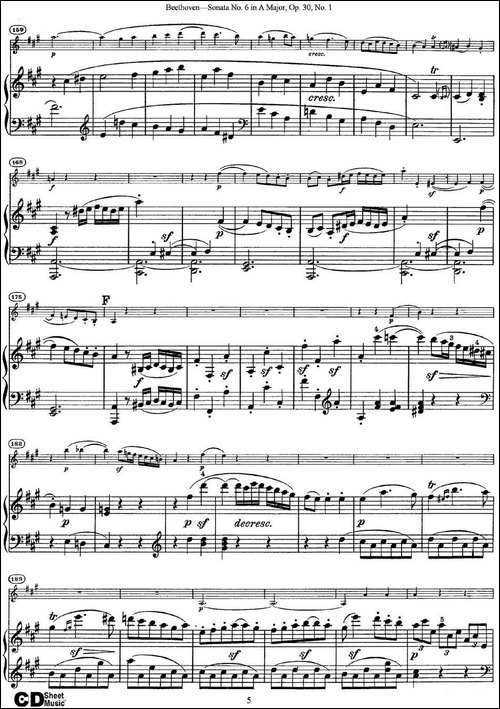Violin-Sonata-No.6-in-A-Major-Op.30-No.1-小提琴+钢琴伴奏-提琴谱