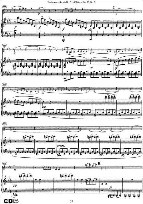 Violin-Sonata-No.7-in-C-Minor-Op.30-No.2-小提琴+钢琴伴奏-提琴谱