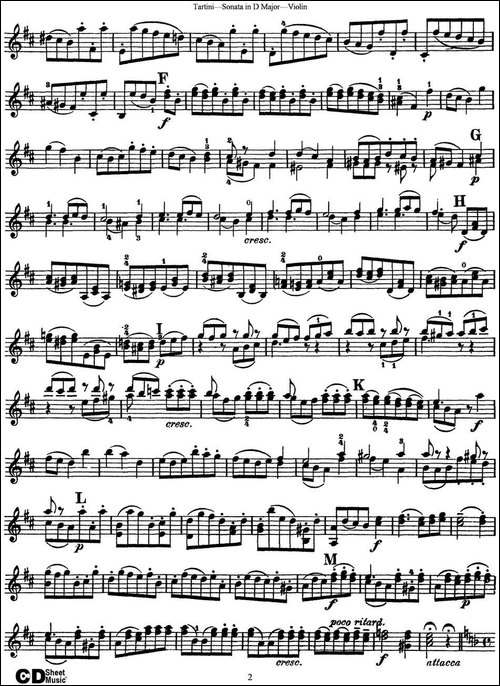 Violin-Sonata-in-D-Major-提琴谱