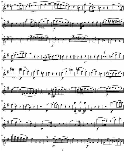 String-Quartet-KV.387-弦乐四重奏第一小提琴分谱-提琴谱