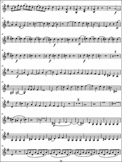 String-Quartet-KV.387-弦乐四重奏第二小提琴分谱-提琴谱
