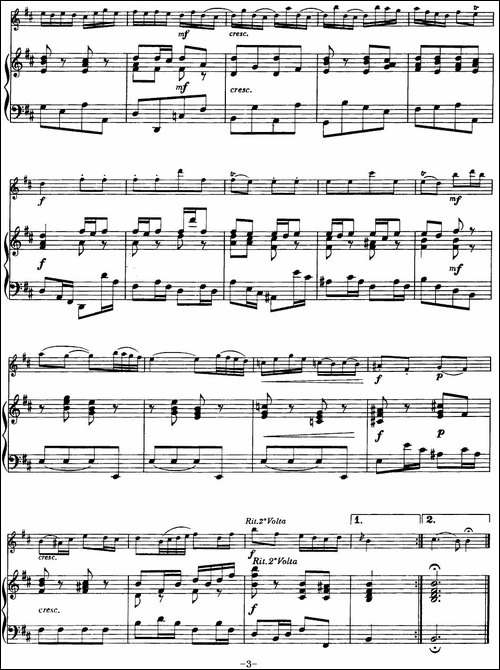 Minuet-and-Badinerie-Suite-No.2-in-B-minor-BWV-1067-小提琴+钢琴伴-提琴谱