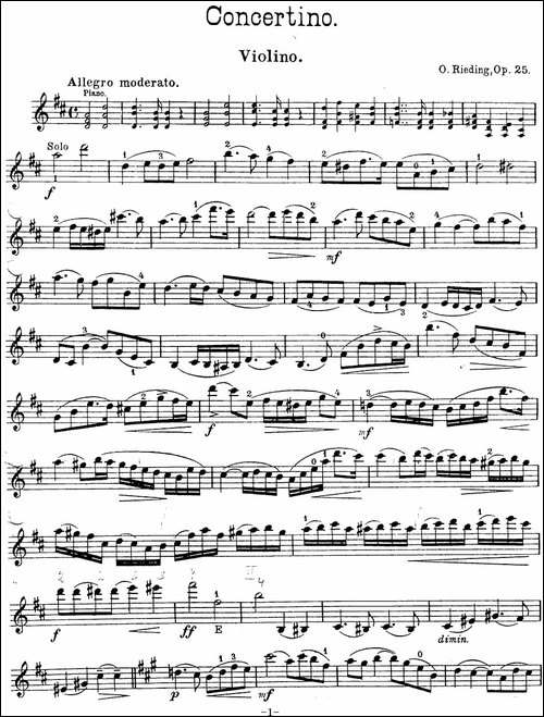 Concertino-O.-Rieding,Op.25-提琴谱