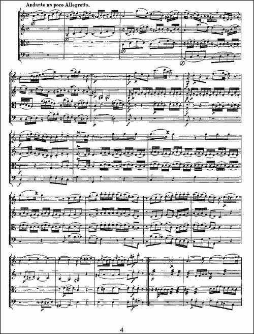 Quartet-No.-5-in-F-Major,-K.-158-F大调第五弦乐四重奏-提琴谱