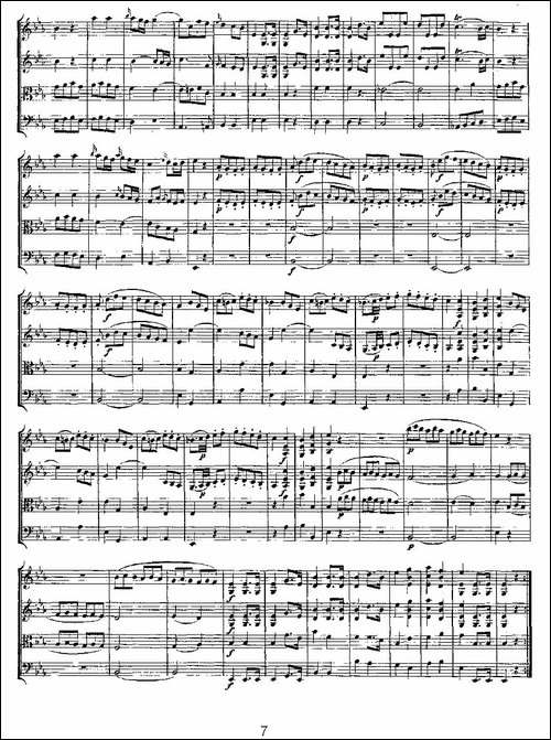 Quartet-No.-7-in-Eb-Major,-K.-160-降E大调第七弦乐四重奏-提琴谱
