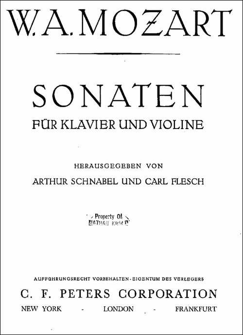 Mozart---Violin-Sonata-No.1,-KV.-305-第一小提琴奏鸣曲-提琴谱