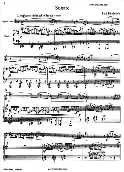 亨德米斯-奏鸣曲-圆号+钢琴-铜管谱