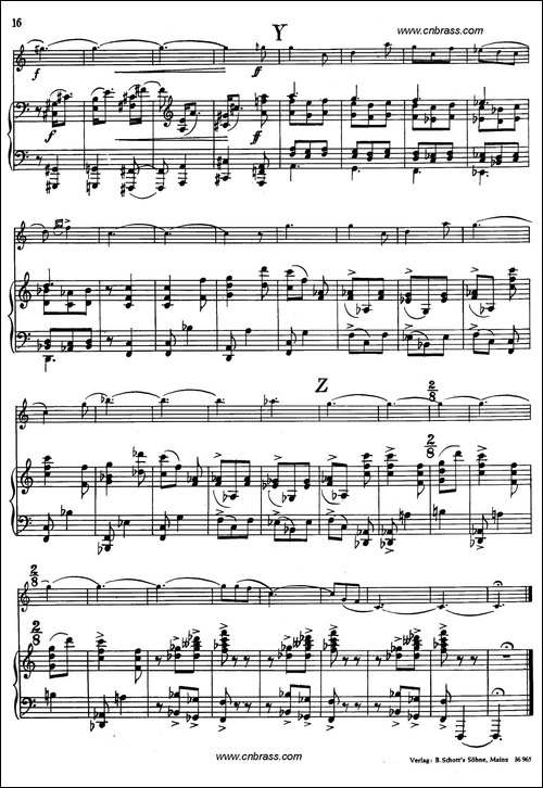 亨德米斯-奏鸣曲-圆号+钢琴-铜管谱