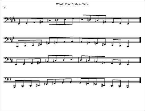 Whole-Tone-Scales---Tuba-大号练习教材选曲-铜管谱