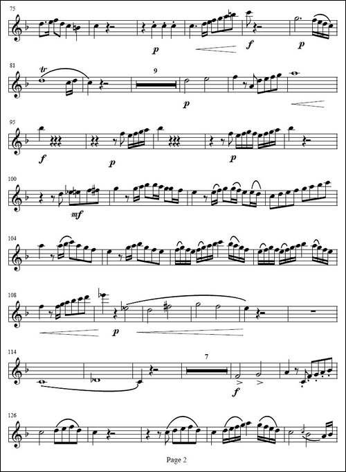 降E大调协奏曲-第一乐章-[小号谱]-铜管谱