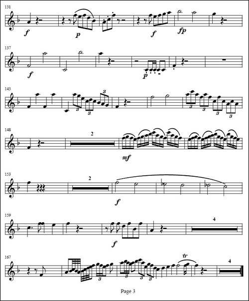 降E大调协奏曲-第一乐章-[小号谱]-铜管谱